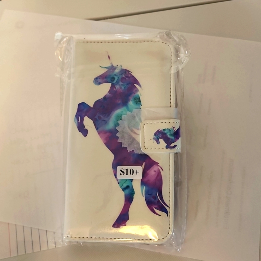Unicorn Wallet Case for S10+